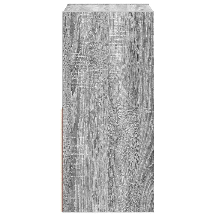 Sengebord 2 pcs Grå Sonoma 30,5 x 27 x 59,5 cm Konstrueret træ