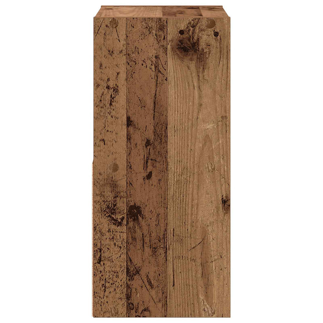 Sengebord 2 pcs Gammelt træ 30,5 x 27 x 59,5 cm Konstrueret træ