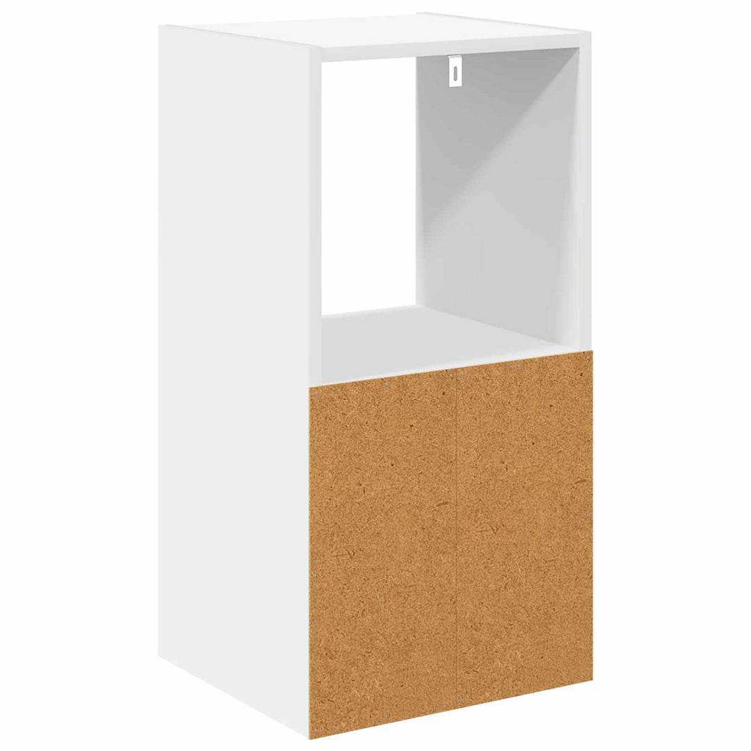 Sengebord med skuffe Hvid 35 x 32 x 68,5 cm Konstrueret træ