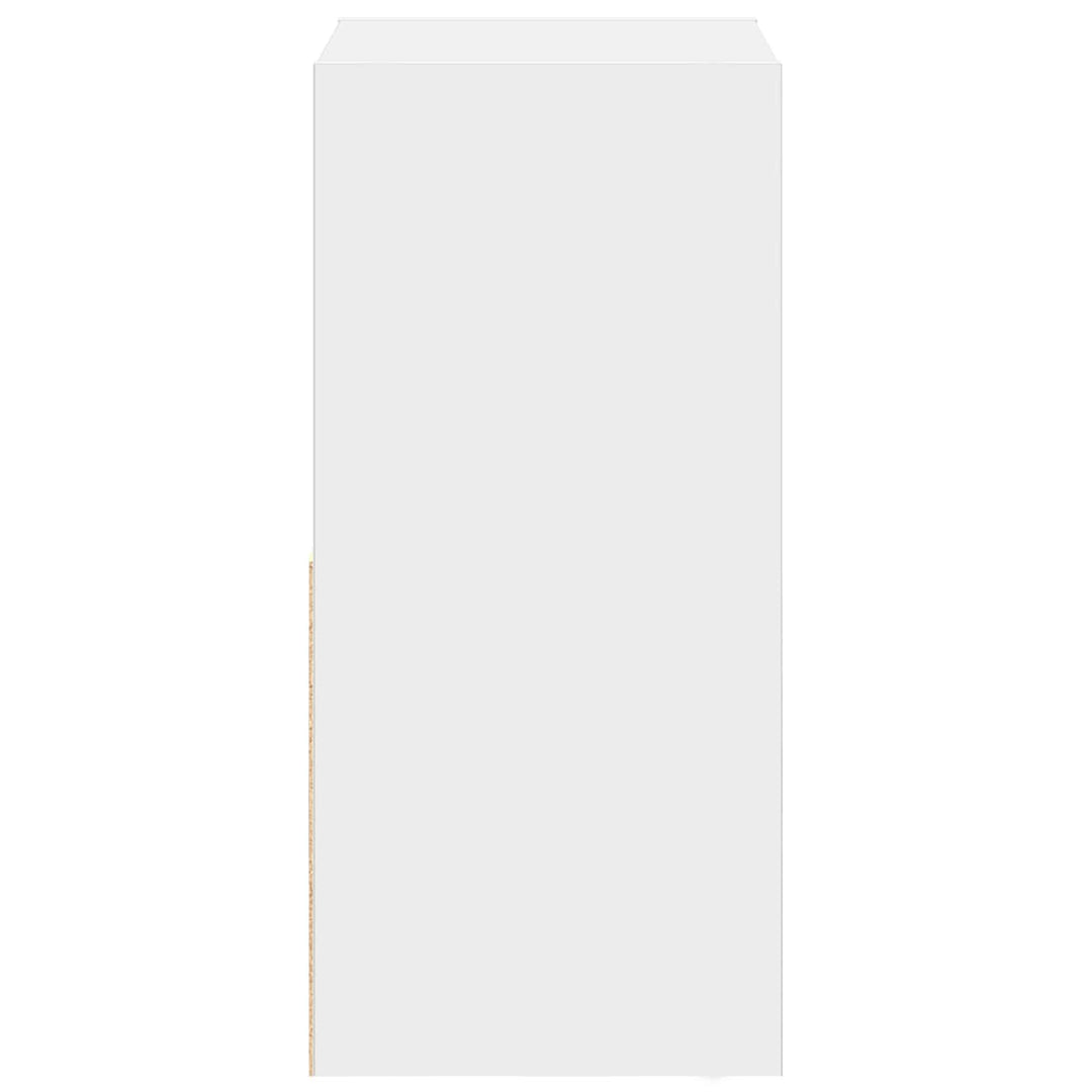 Sengebord 2 pcs Hvid 35 x 32 x 68,5 cm Konstrueret træ