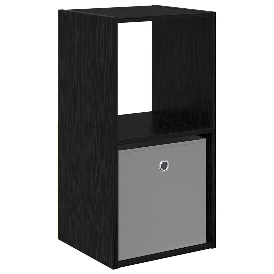 Sengebord med skuffe Sort eg 35 x 32 x 68,5 cm Konstrueret træ