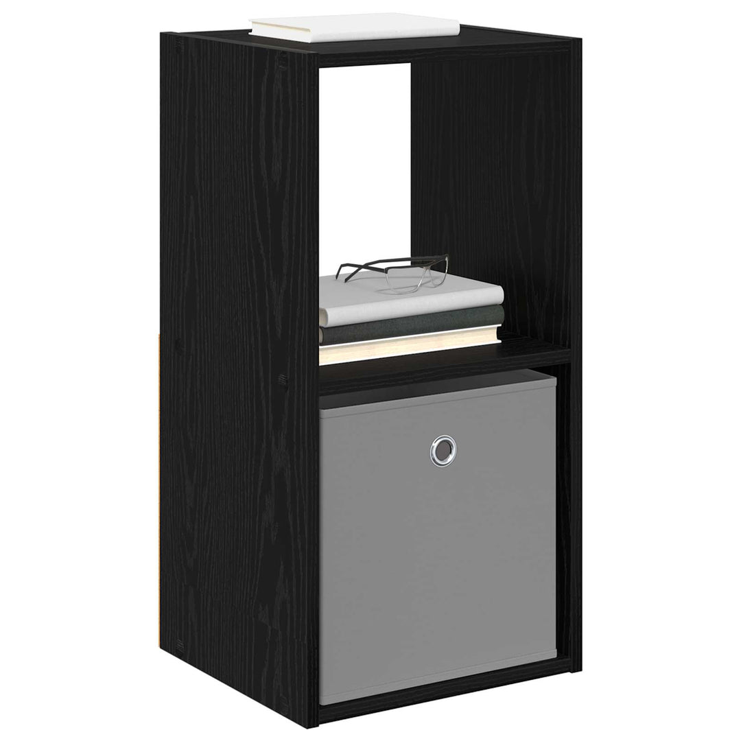 Sengebord med skuffe Sort eg 35 x 32 x 68,5 cm Konstrueret træ