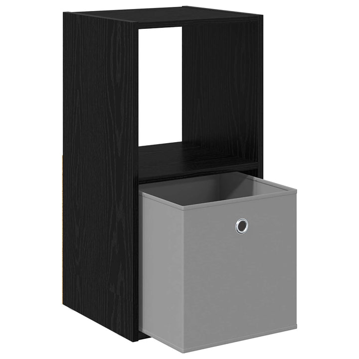 Sengebord 2 pcs Sort eg 35 x 32 x 68,5 cm Konstrueret træ