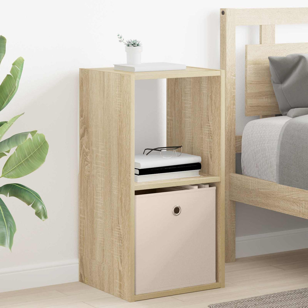 Sengebord 2 stk. Sonoma eg 35 x 32 x 68,5 cm Konstrueret træ