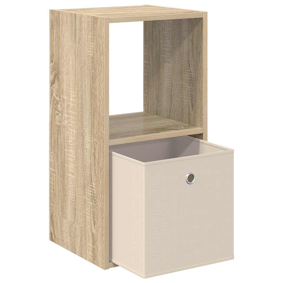 Sengebord 2 pcs Sonoma eg 35 x 32 x 68,5 cm Konstrueret træ