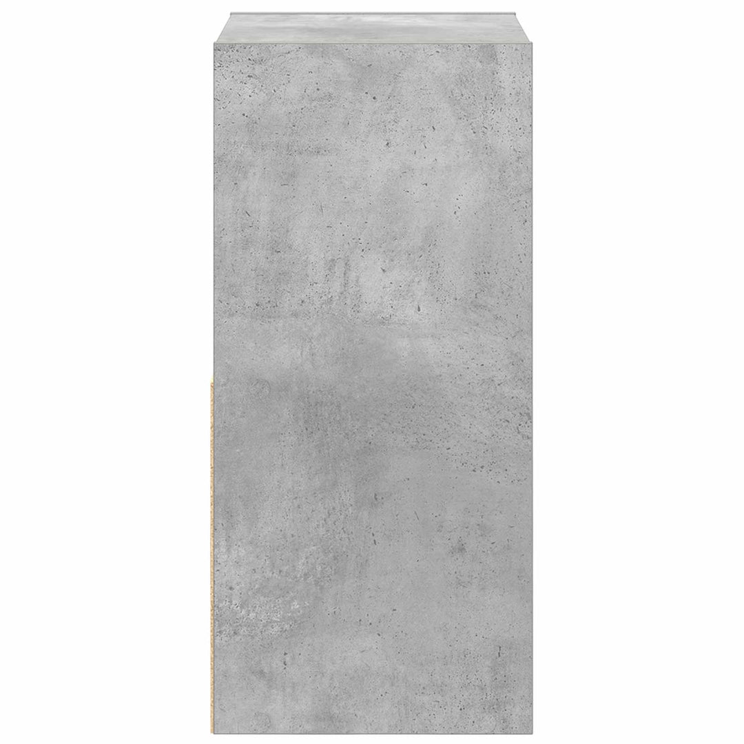 Sengebord Beton Grå 35 x 32 x 68,5 cm Konstrueret træ