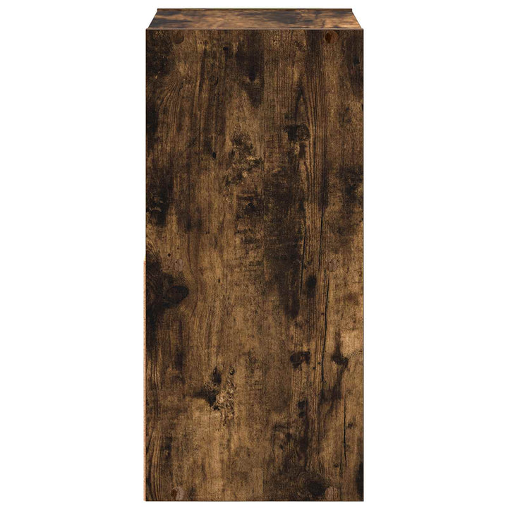 Sengebord med skuffe Røget eg 35 x 32 x 68,5 cm Konstrueret træ