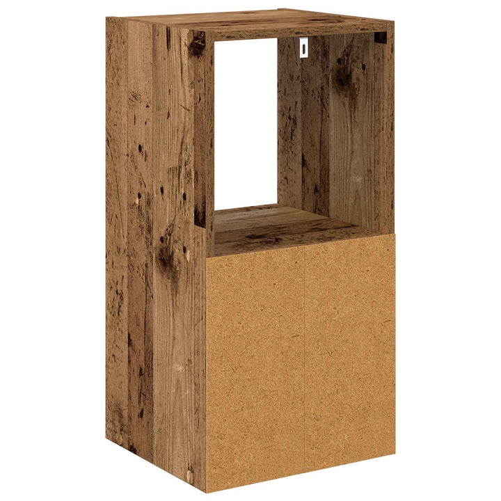 Sengebord 2 pcs Gammelt træ 35 x 32 x 68,5 cm Konstrueret træ