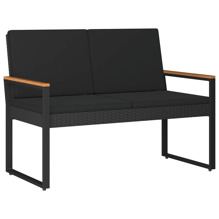 Have møbel sæt 4 stk. Sort polyrattan