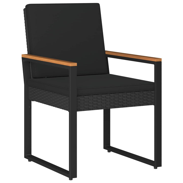 Have møbel sæt 3 stk. Sort polyrattan