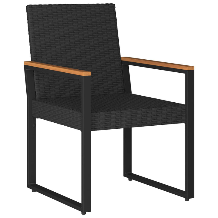 Have møbel sæt 3 stk. Sort polyrattan