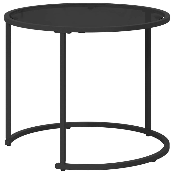 Kaffebord Sæt 2 stk. 55 x 55 x 45 cm stål