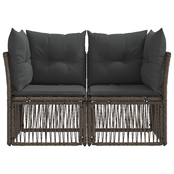 Havemøbelsofa 2-Antal sæder Grå polyrattan