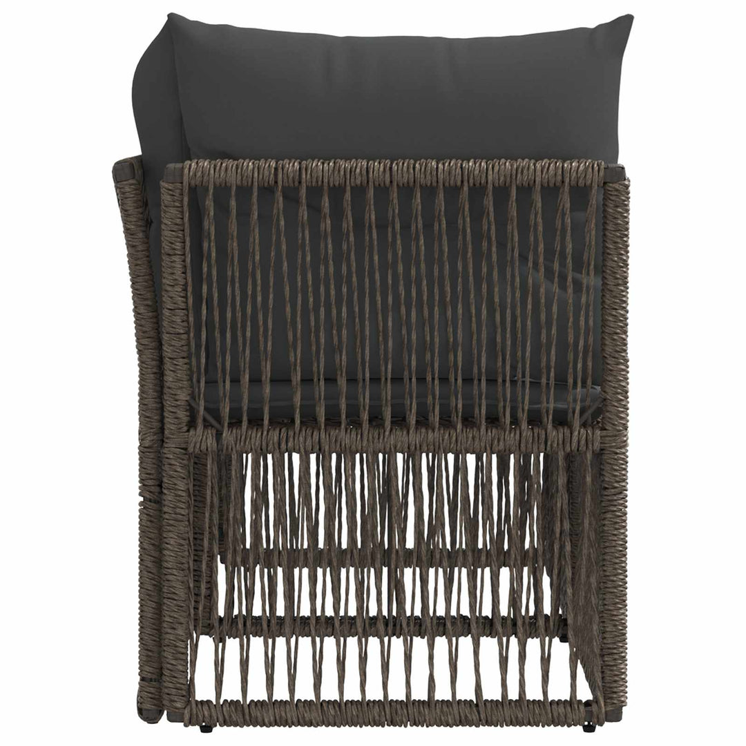 Havemøbelsofa 2-Antal sæder Grå polyrattan