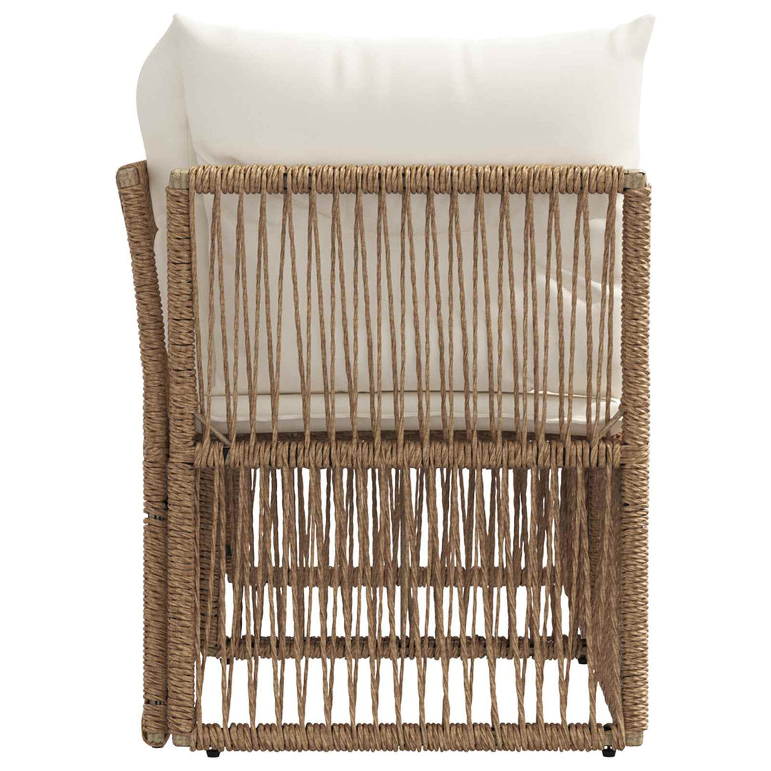 Havemøbelsofa 2-Antal sæder Beige polyrattan