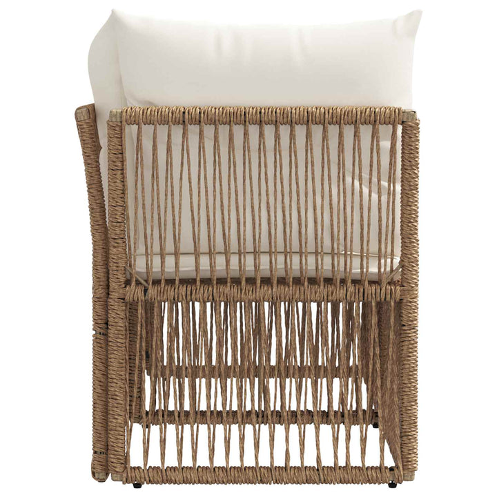 Havemøbelsofa 2-Antal sæder Beige polyrattan