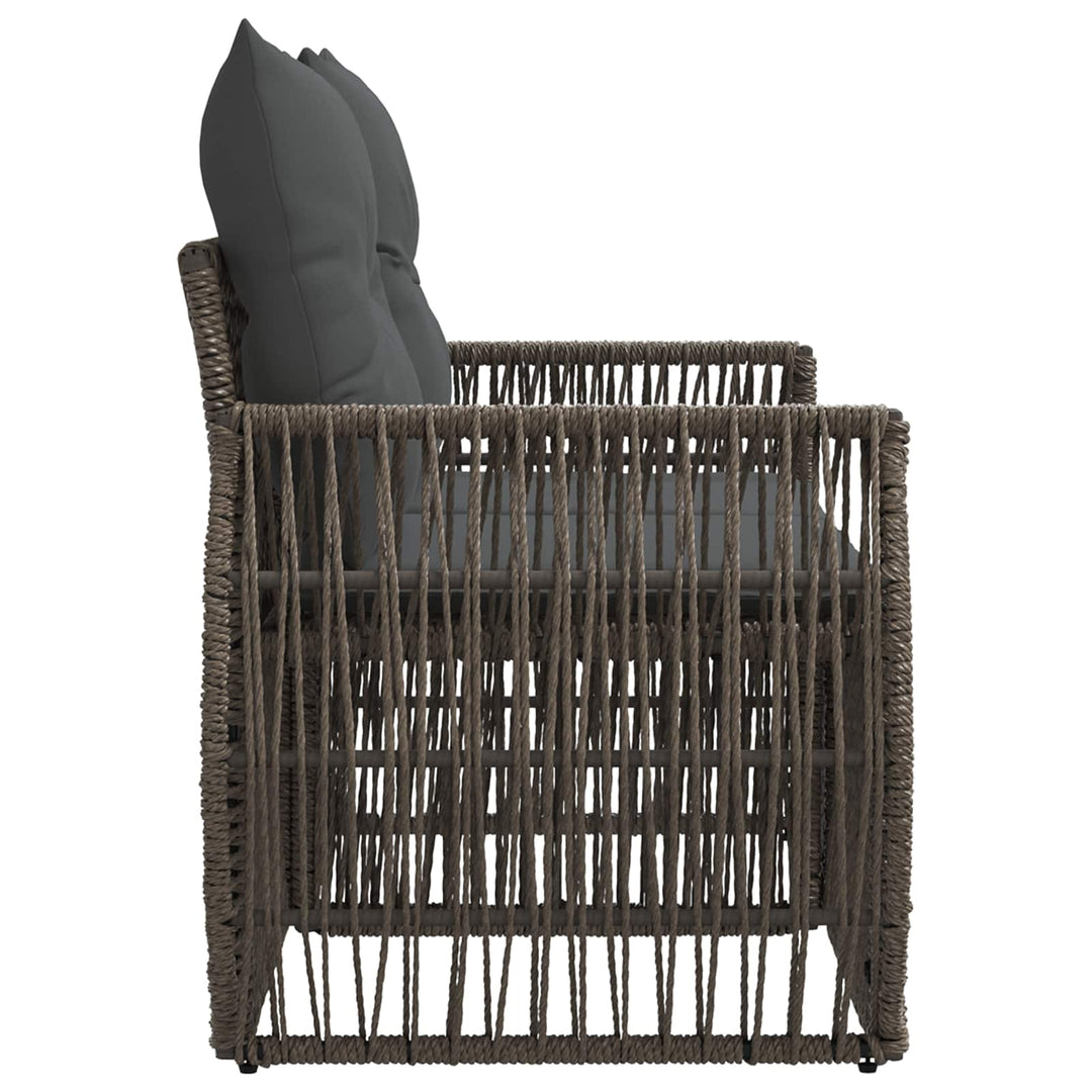 Havemøbelsofa 2-Antal sæder Grå polyrattan