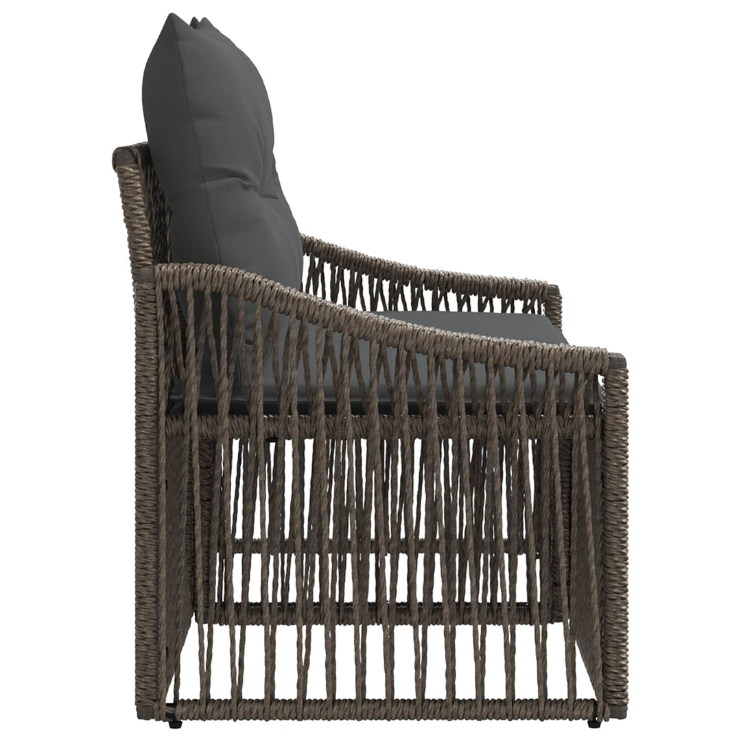Havemøbelsofa 2-Antal sæder Grå polyrattan