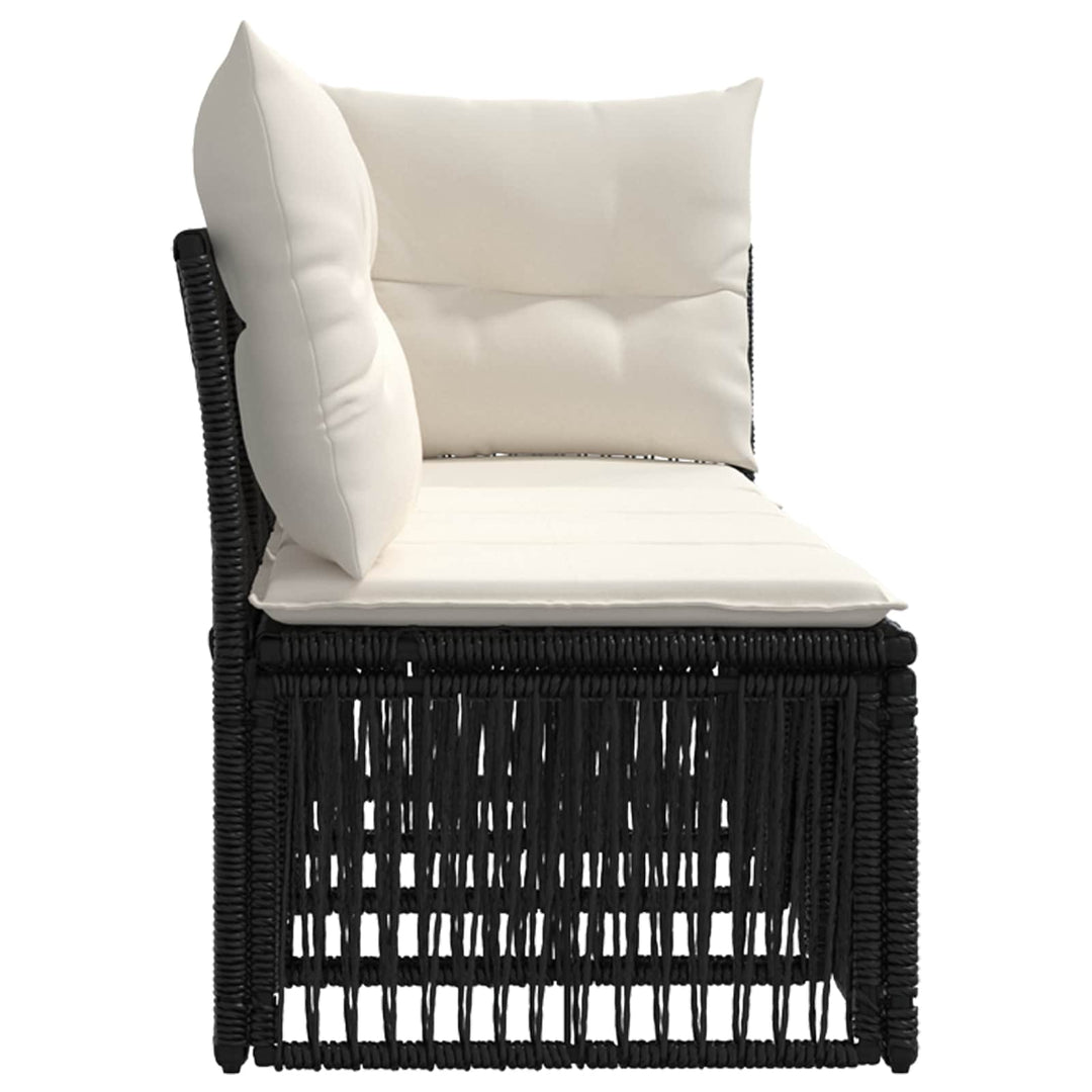 4-personers sofa med venstre arm 4 pcs 4-Antal sæder Sort