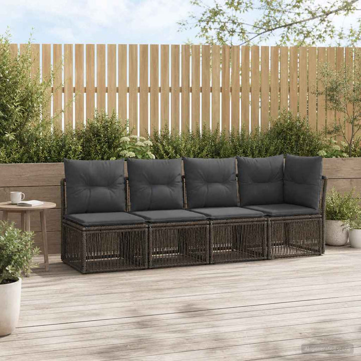 4-personers sofa med venstre arm 4 pcs 4-Antal sæder Grå