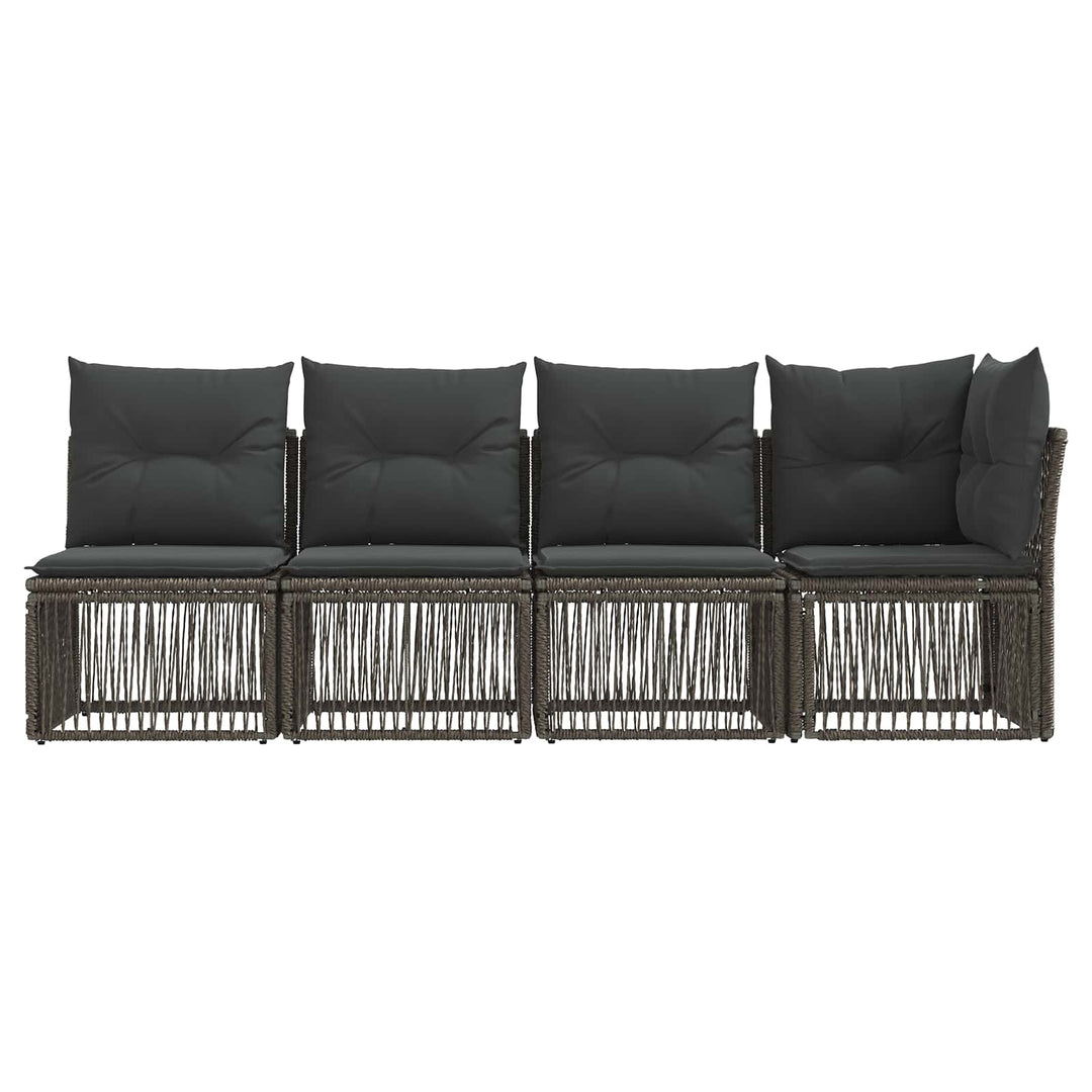 4-personers sofa med venstre arm 4 pcs 4-Antal sæder Grå