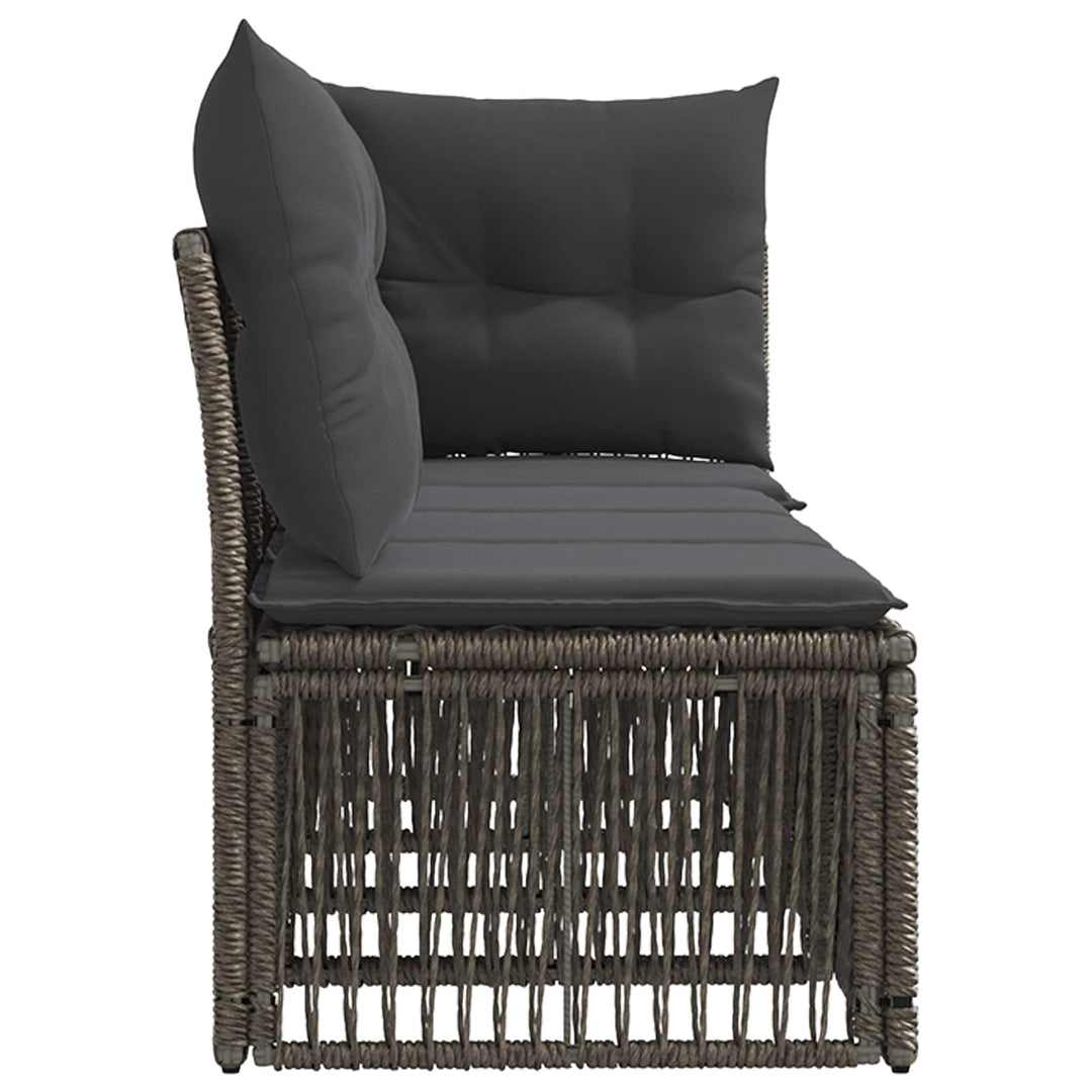 4-personers sofa med venstre arm 4 pcs 4-Antal sæder Grå