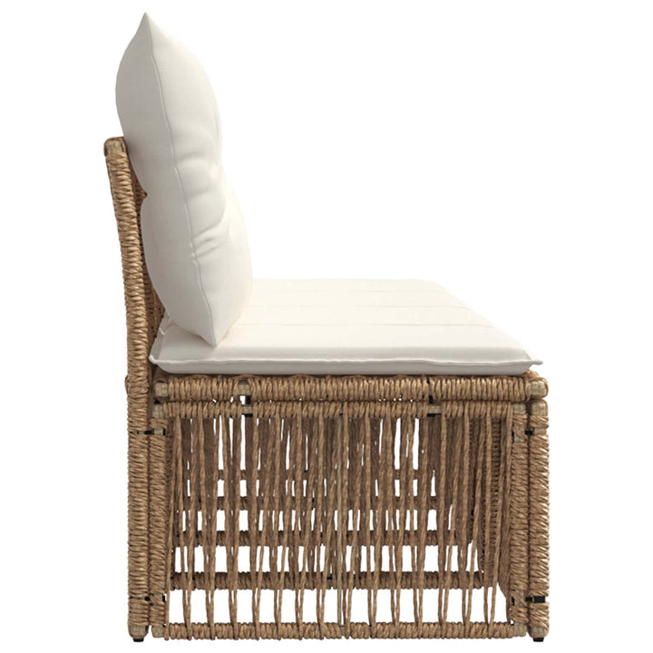 4-sæders sofa 4 pcs 4-Antal sæder Beige polyrattan