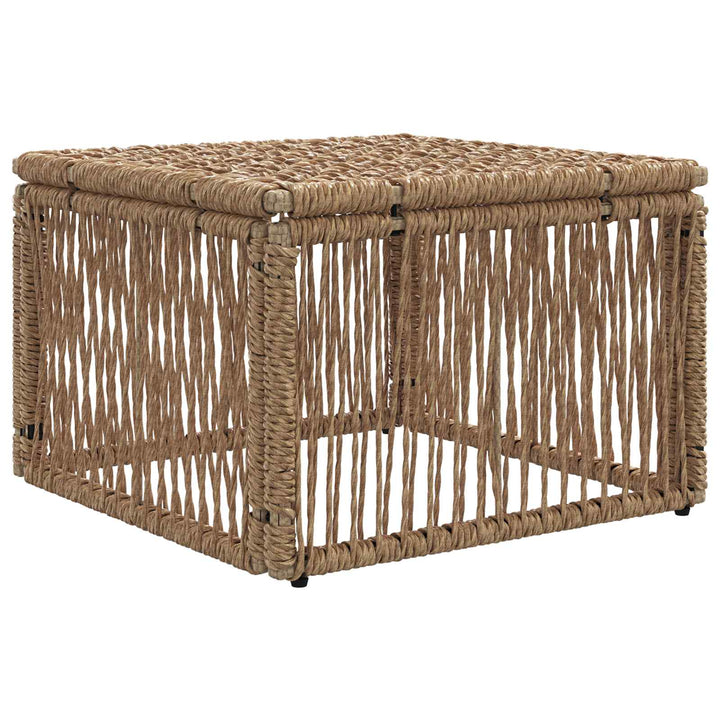 Fodskammel Beige polyrattan