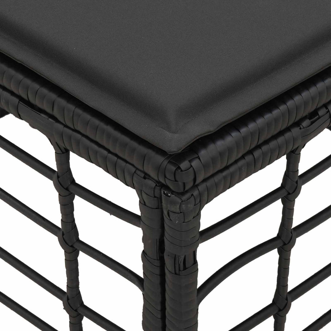 Havepuf Sort polyrattan
