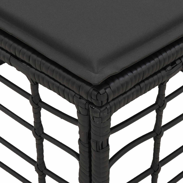 Havepuf Sort polyrattan