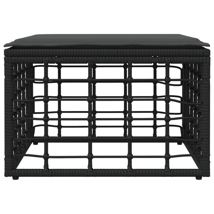 Havepuf Sort polyrattan