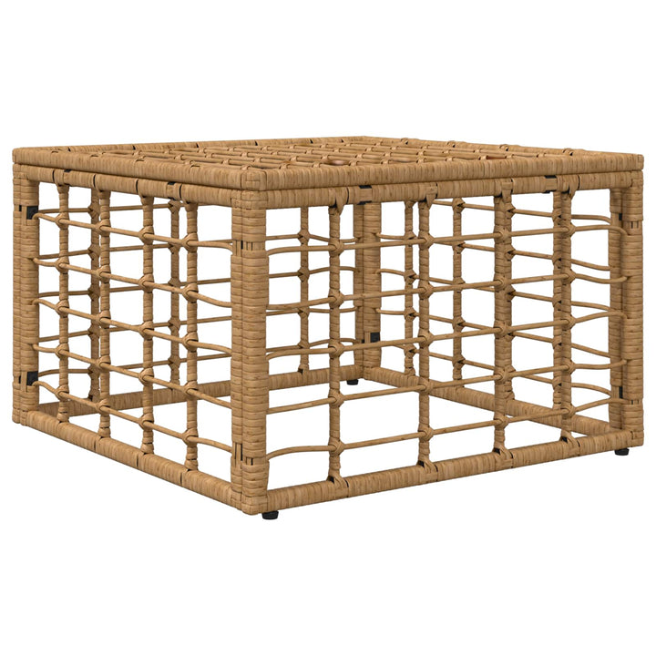 Havepuf Naturfarvet polyrattan