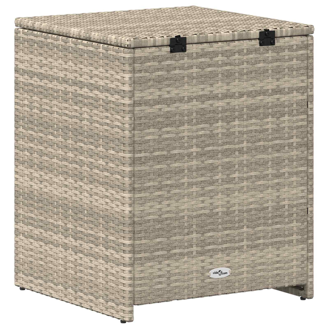 Pude kasse Lysegrå 55 x 55 x 69 cm polyrattan
