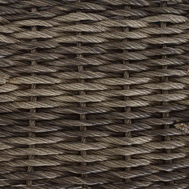 Have Spisebordssæt 3 stk. Grå og Mørkegrå polyrattan