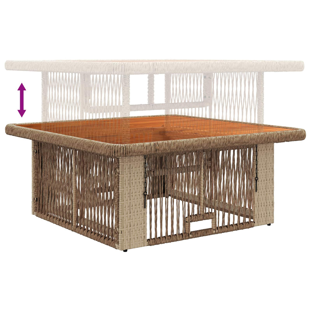 Have Spisebordssæt 3 stk. Beige og creme polyrattan