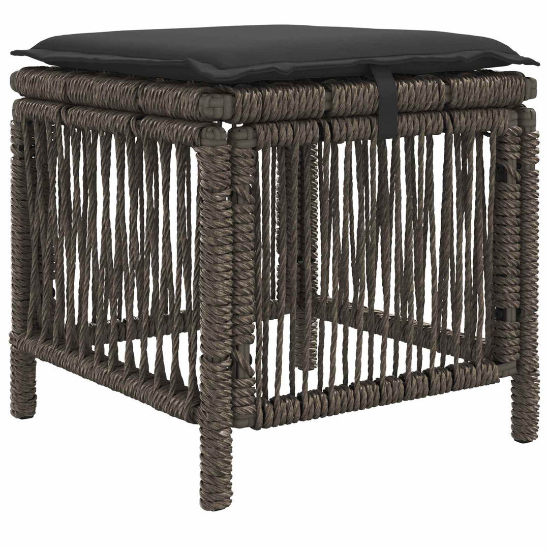 Have Spisebordssæt 3 stk. Grå og Mørkegrå polyrattan