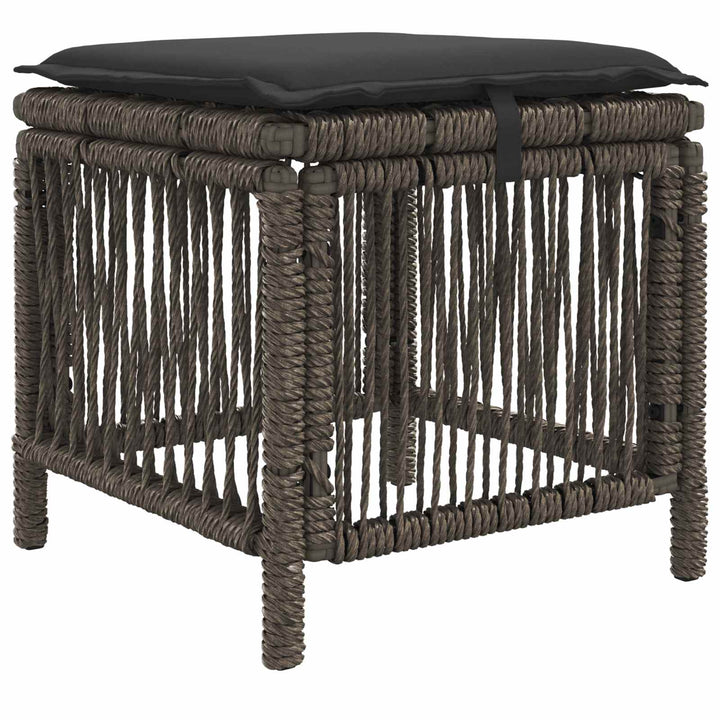 Have Spisebordssæt 3 stk. Grå og Mørkegrå polyrattan