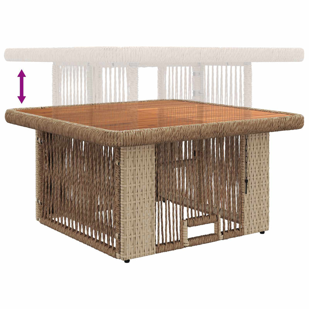 Have Spisebordssæt 3 stk. Beige og creme polyrattan