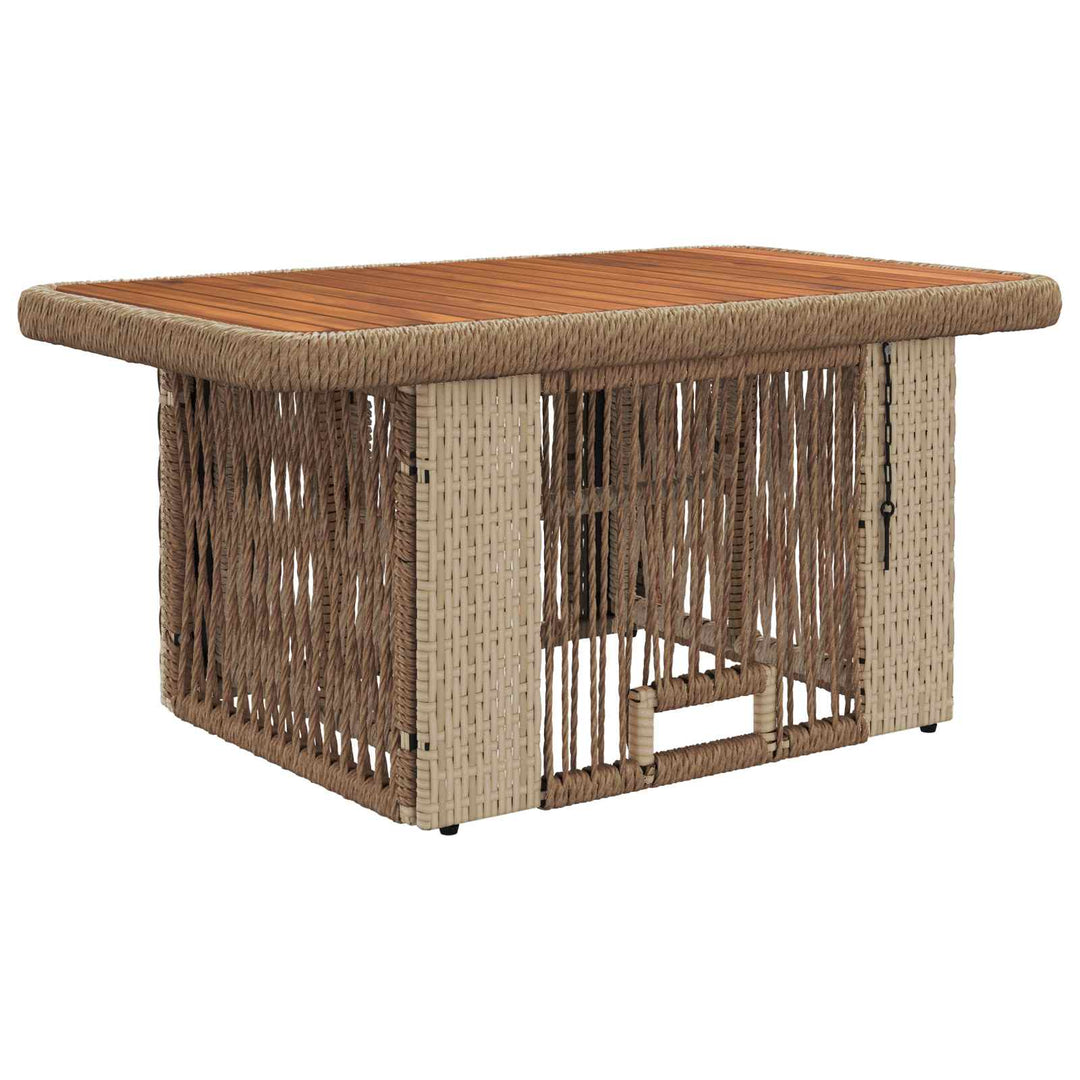 Have Spisebordssæt 3 stk. Beige og creme polyrattan