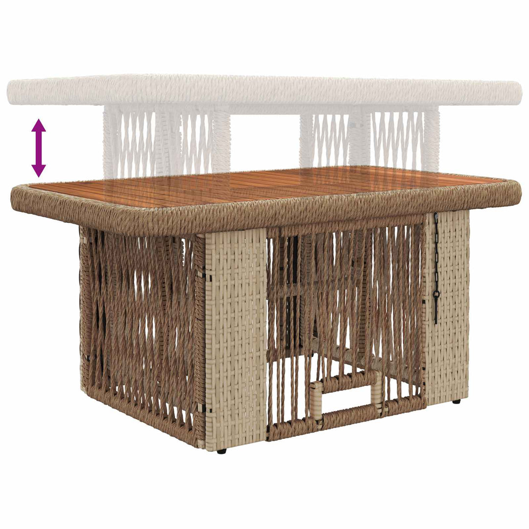 Have Spisebordssæt 3 stk. Beige og creme polyrattan