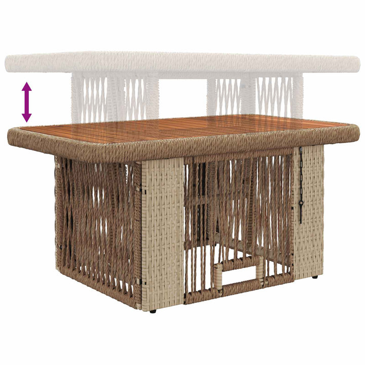Have Spisebordssæt 3 stk. Beige og creme polyrattan