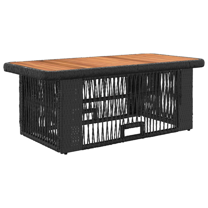 Have Spisebordssæt 4 stk. Sort og Cream polyrattan