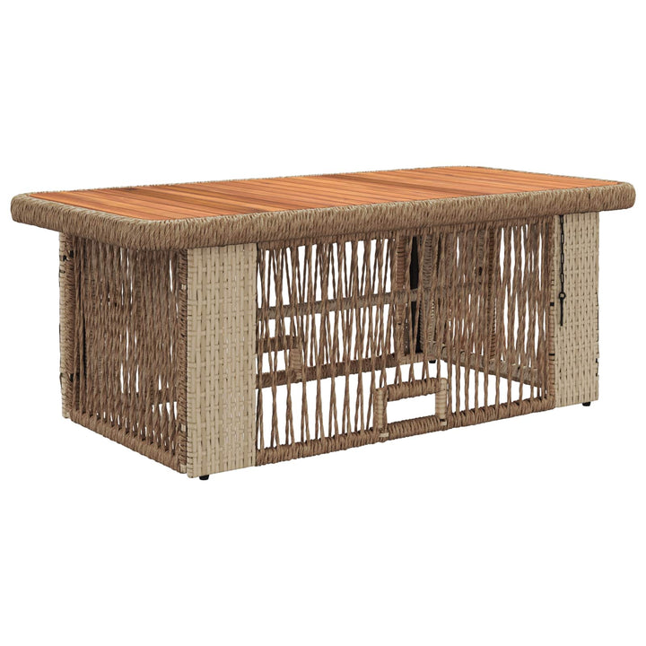 Have Spisebordssæt 4 stk. Beige og creme polyrattan