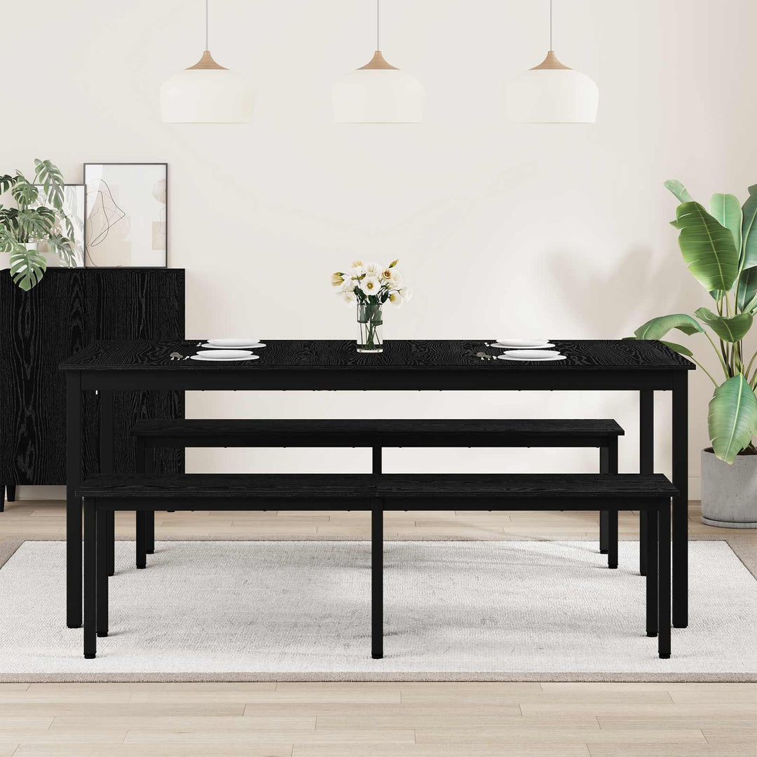 Spiseborde 180 x 90 x 75 cm Konstrueret træ Rektangulær