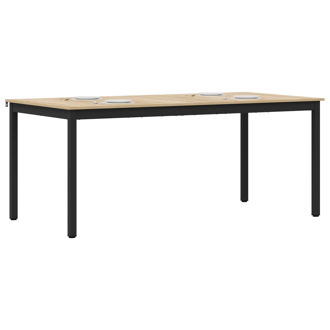 Spiseborde 180 x 90 x 75 cm Konstrueret træ Rektangulær