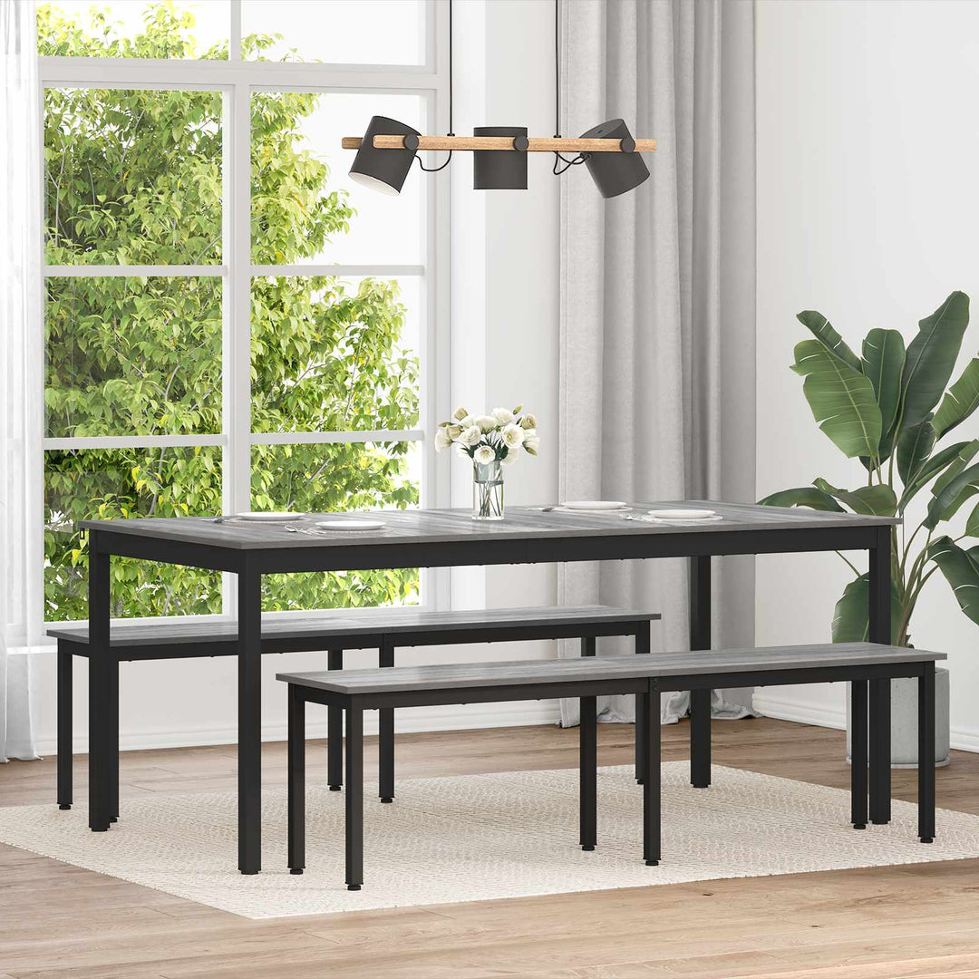 Spiseborde 180 x 90 x 75 cm Konstrueret træ Rektangulær