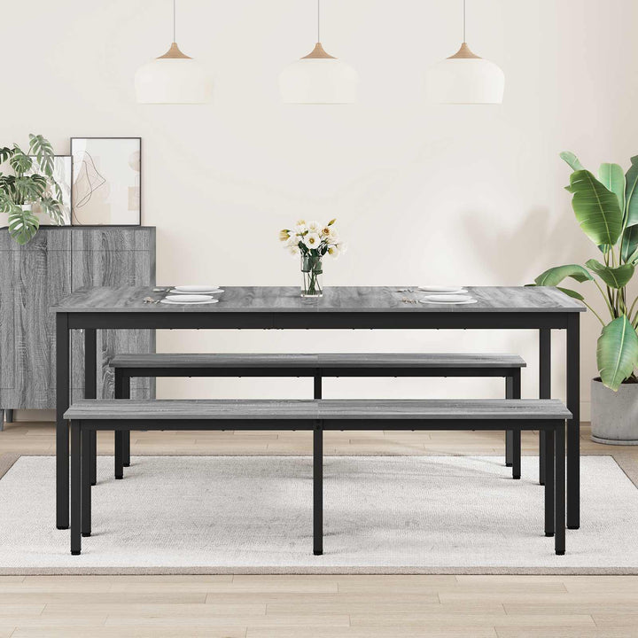 Spiseborde 180 x 90 x 75 cm Konstrueret træ Rektangulær