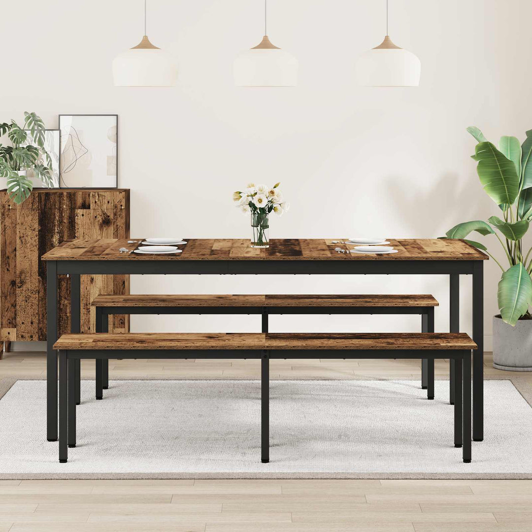 Spiseborde 180 x 90 x 75 cm Konstrueret træ Rektangulær
