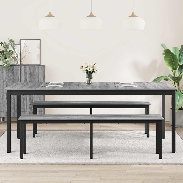 Spiseborde 200 x 100 x 75 cm Konstrueret træ Rektangulær