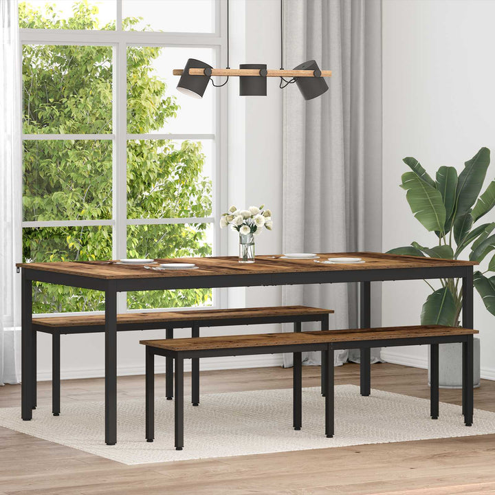 Spiseborde 2 pcs 200 x 100 x 75 cm Konstrueret træ